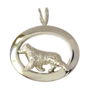 Australian Shepherd Jewelry in Glossy Oval