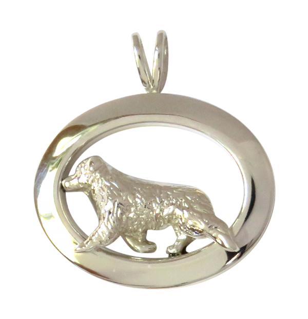 Australian Shepherd Jewelry in Glossy Oval