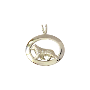 Australian Shepherd Jewelry in Glossy Oval