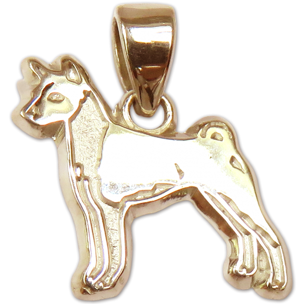 Basenji Charm or Pendant in Sterling or 14K Gold