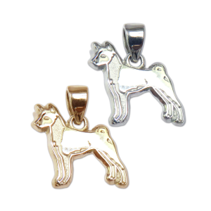 Basenji Charm or Pendant in Sterling Silver or 14K Gold