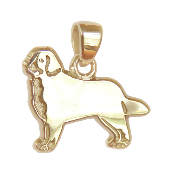 Bernese Mountain Dog Charm or Pendant in Sterling or 14K Gold