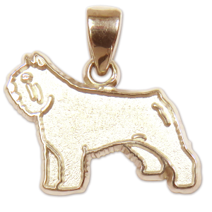 Bouvier des Flandres Charm or Pendant in Sterling or 14K Gold