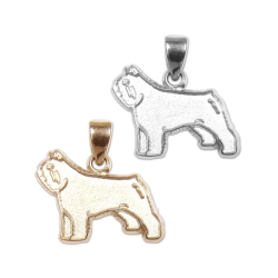 Bouvier des Flandres Charm or Pendant in Sterling Silver or 14K Gold