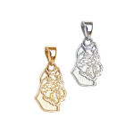 Brussels Griffon Charm or Pendant in Sterling Silver or 14K Gold