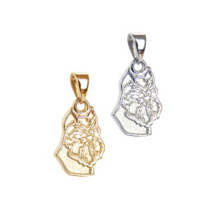 Brussels Griffon Charm or Pendant in Sterling Silver or 14K Gold