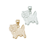 Cairn Terrier Charm or Pendant in Sterling Silver or 14K Gold