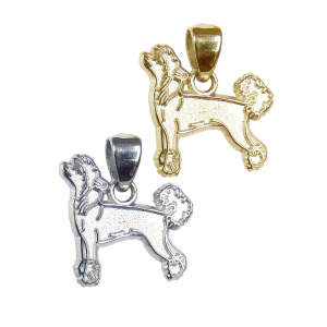 Chinese Crested Charm or Pendant in Sterling Silver or 14K Gold