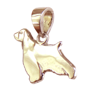 English Springer Spaniel Charm or Pendant in Sterling or 14K Gold