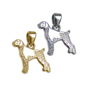 German Shorthaired Pointer Charm or Pendant in Sterling Silver or 14K Gold