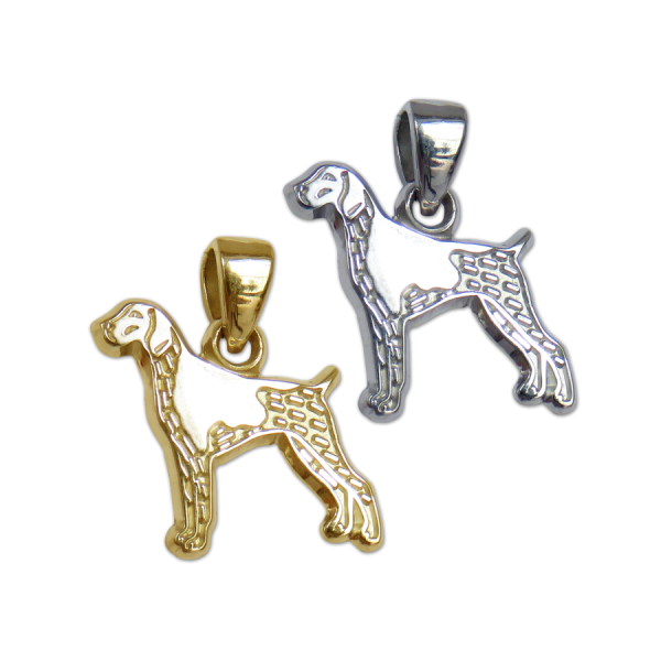 German Shorthaired Pointer Charm or Pendant in Sterling Silver or 14K Gold