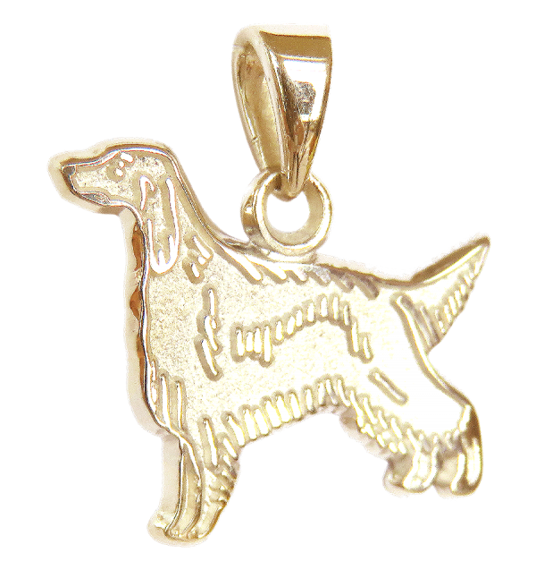 Gordon Setter Charm or Pendant in Sterling Silver or 14K Gold