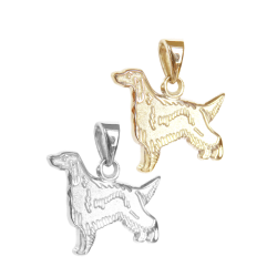 Gordon Setter Charm or Pendant in Sterling Silver or 14K Gold
