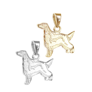 Gordon Setter Charm or Pendant in Sterling Silver or 14K Gold