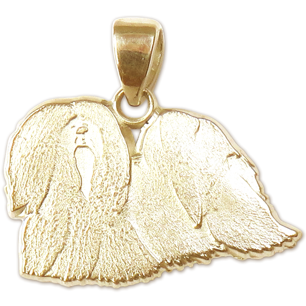 Lhasa Apso Charm or Pendant in Sterling or 14K Gold