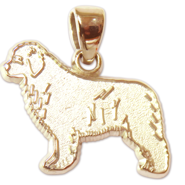 Newfoundland Charm or Pendant in Sterling or 14K Gold