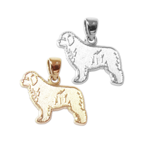 Newfoundland Charm or Pendant in Sterling Silver or 14K Gold