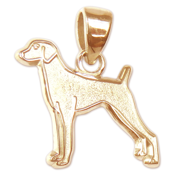 Vizsla Charm or Pendant in Sterling or 14K Gold