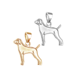 Weimaraner Charm or Pendant in Sterling Silver or 14K Gold