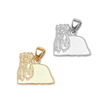 Yorkshire Terrier - Yorkie - Charm or Pendant in Sterling Silver or 14K Gold