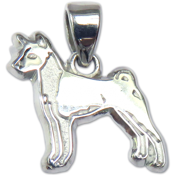 Basenji Charm or Pendant in Sterling or 14K Gold