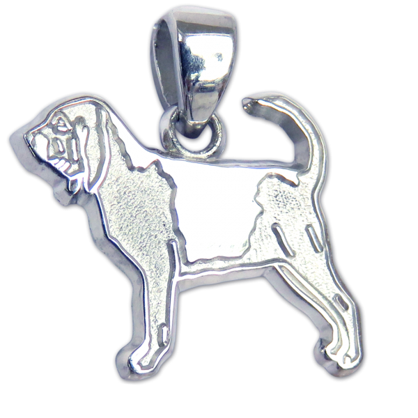 Bloodhound Charm or Pendant in Sterling or 14K Gold