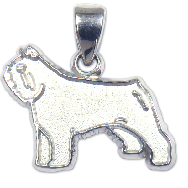 Bouvier des Flandres Charm or Pendant in Sterling or 14K Gold