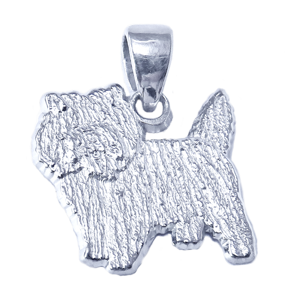 Cairn Terrier Charm or Pendant in Sterling or 14K Gold
