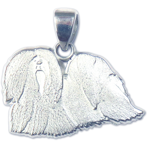 Lhasa Apso Charm or Pendant in Sterling or 14K Gold