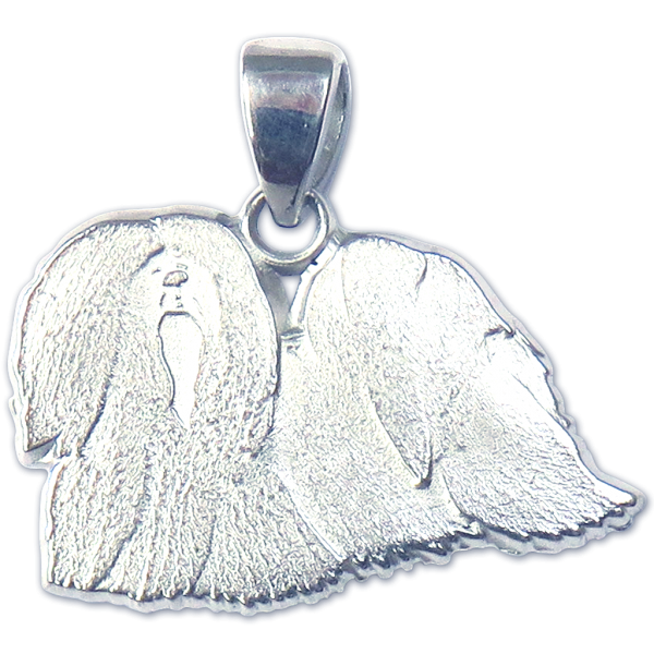 Lhasa Apso Charm or Pendant in Sterling or 14K Gold