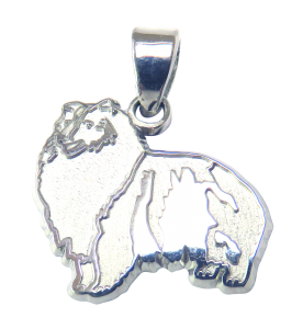Shetland Sheepdog - Sheltie - Charm or Pendant in Sterling or 14K Gold