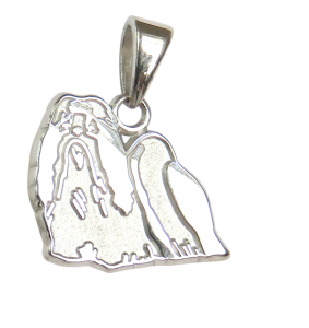 Shih Tzu Charm or Pendant in Sterling or 14K Gold