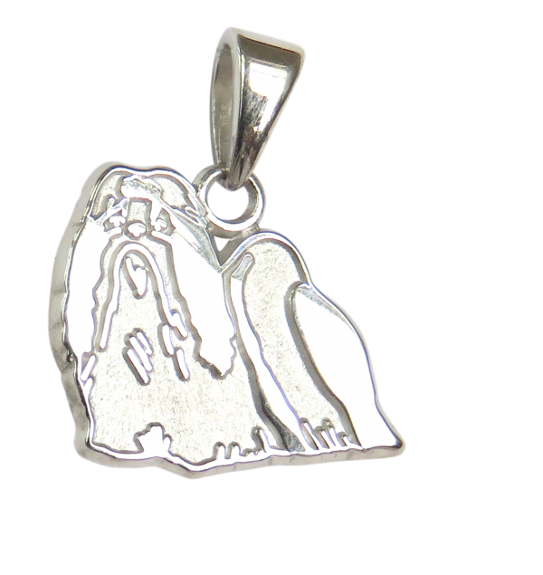 Shih Tzu Charm or Pendant in Sterling or 14K Gold