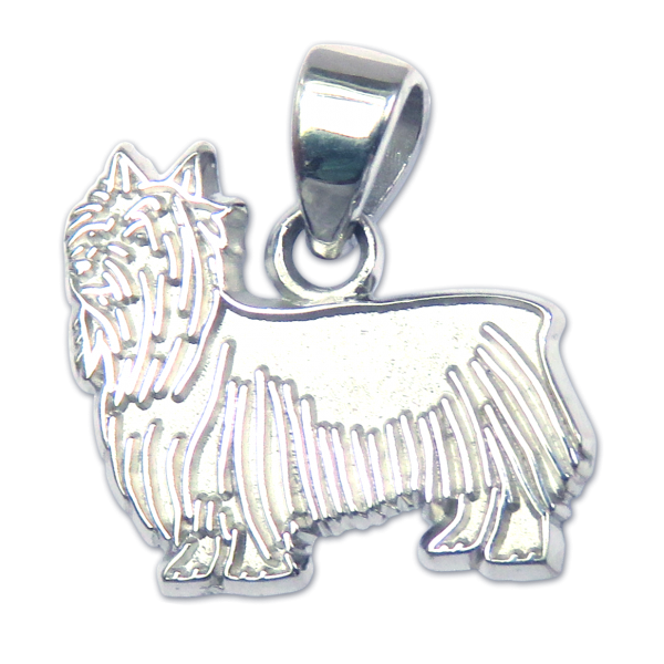 Staffordshire Bull Terrier Charm or Pendant in Sterling or 14K Gold