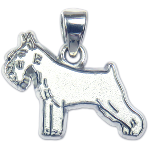 Standard Schnauzer Charm or Pendant in Sterling or 14K Gold