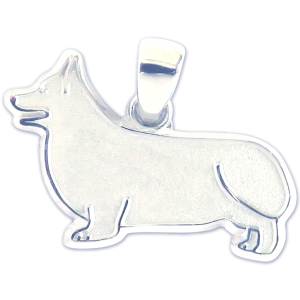 Pembroke Welsh Corgi Charm or Pendant in Sterling or 14K Gold