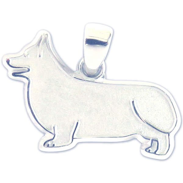 Pembroke Welsh Corgi Charm or Pendant in Sterling or 14K Gold