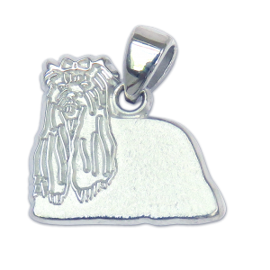 Yorkshire Terrier - Yorkie - Charm or Pendant in Sterling or 14K Gold