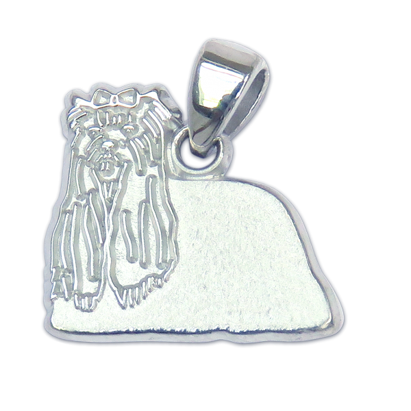 Yorkshire Terrier - Yorkie - Charm or Pendant in Sterling or 14K Gold