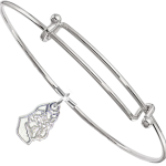 Sterling Silver Brussels Griffon Charm on Bangle Bracelet