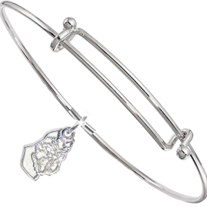 Sterling Silver Brussels Griffon Charm on Bangle Bracelet