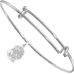 Sterling Silver Bullmastiff Charm on Bangle Bracelet