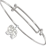 Sterling Silver Chow Chow Charm on Bangle Bracelet