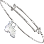 Sterling Silver Cocker Spaniel Charm on Bangle Bracelet