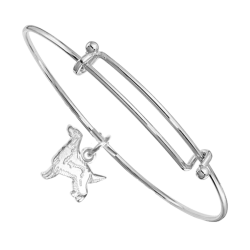 Sterling Silver Gordon Setter Charm on Bangle Bracelet