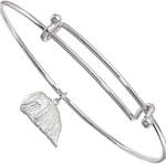 Sterling Silver Pekingese Charm on Bangle Bracelet