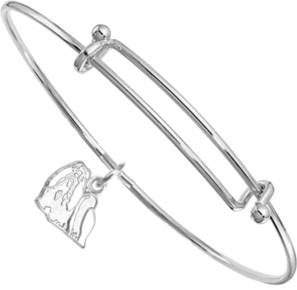 Sterling Silver Shih Tzu Charm on Bangle Bracelet