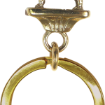 Solid Bronze Boston Terrier Key Ring