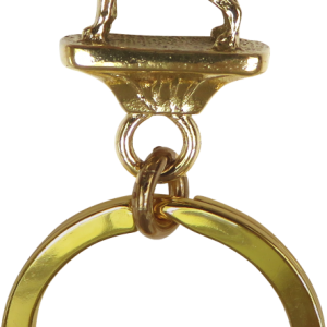 Solid Bronze Boxer Key Ring