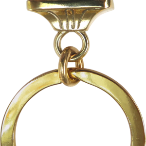 Solid Bronze Brittany Key Ring